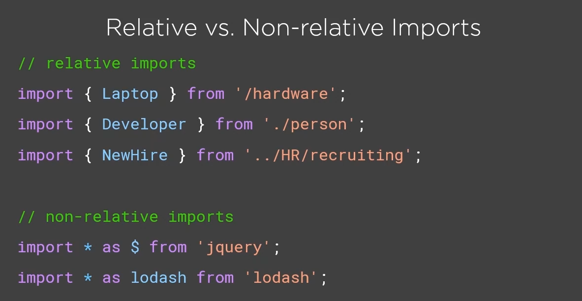 Relative and non relative imports